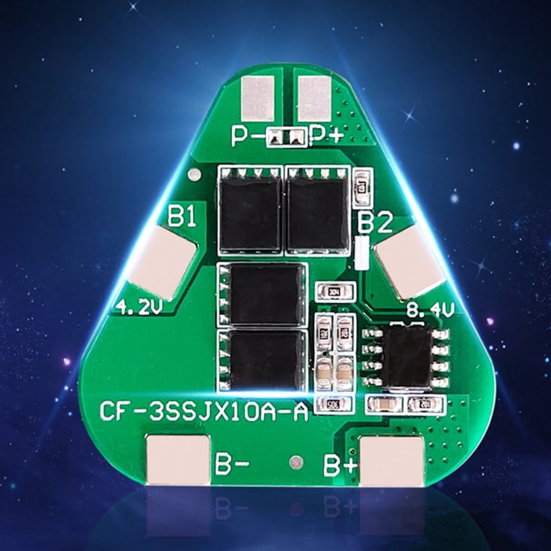 3PCS 3S 12V 8A 18650 zaštitna ploča za litij bateriju PCB BMS zaštitna ploča Modul za paket od 3 Li-Ion ćelije