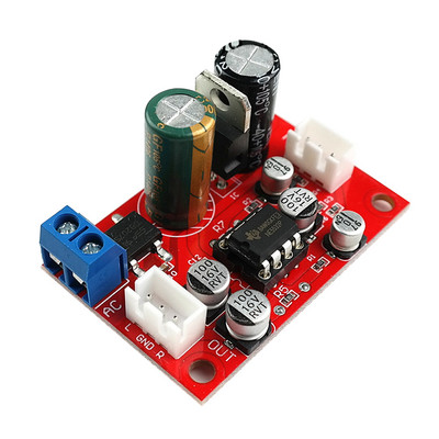 NE5532 AD828 placa de circuit preamplificator DC7-24V AC5-16V Modul de preamplificator unic de alimentare