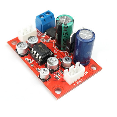 NE5532 AD828 išankstinio stiprintuvo plokštė DC7-24V AC5-16V Vieno maitinimo šaltinio stiprintuvo išankstinio stiprintuvo modulis