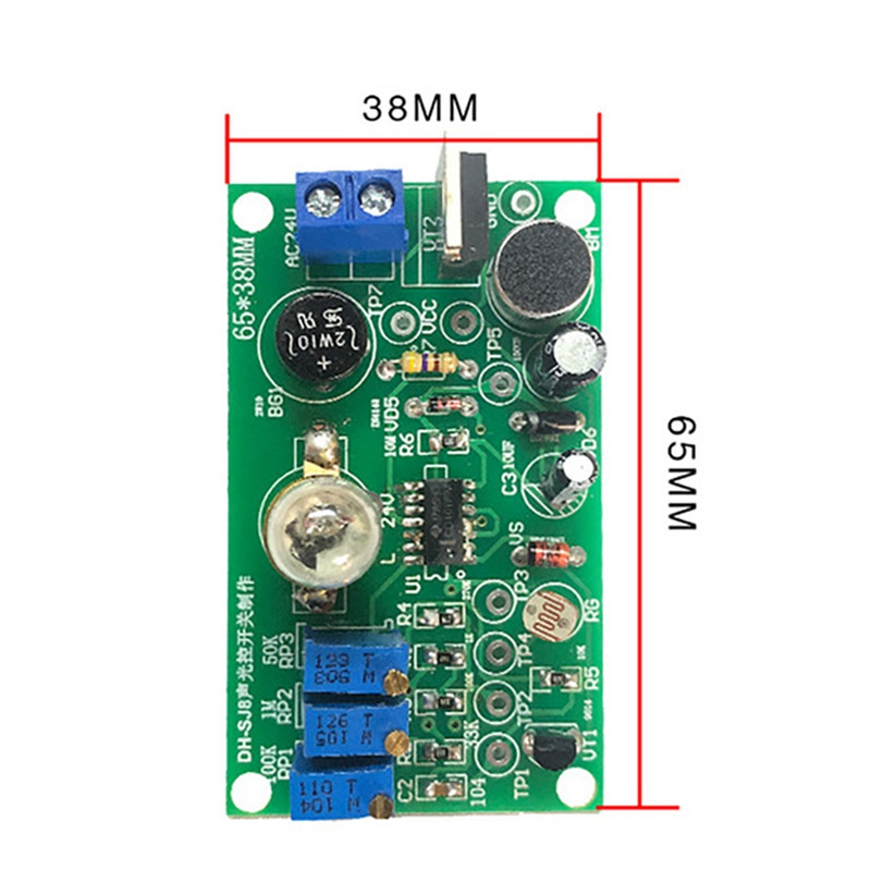 Komplet sklopnih ploča za kontrolu zvuka i svjetla u hodniku za izradu elektroničkih DIY dijelova