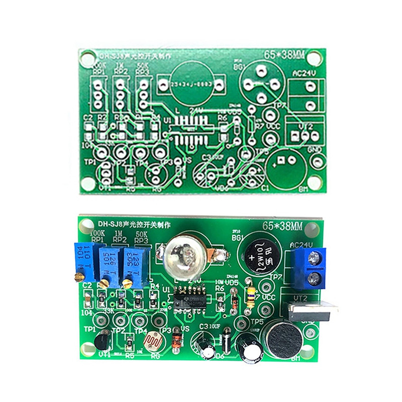 Komplet sklopnih ploča za kontrolu zvuka i svjetla u hodniku za izradu elektroničkih DIY dijelova