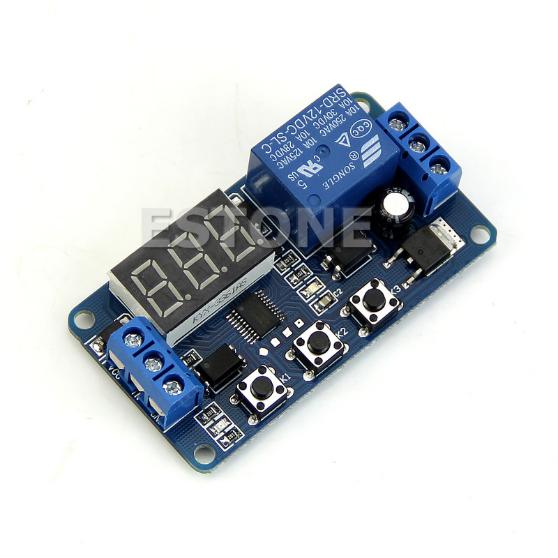 2022 Noul LED Home Automation Delay Timer Control Switch Rele Module Display digital 12V