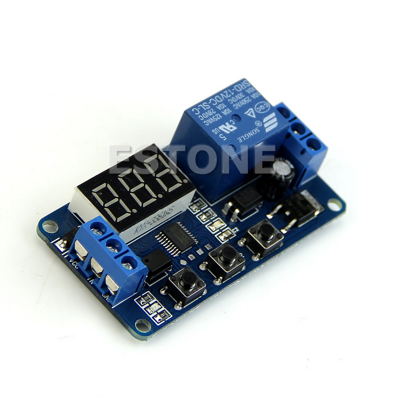2022 Noul LED Home Automation Delay Timer Control Switch Rele Module Display digital 12V