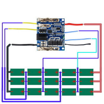 PCB Circuit Module Board Parts, Li-Ion Protection Резервна батерия PCB Li-Ion 18V батерия PCB Chip Board