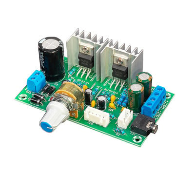 Placă de amplificare de putere TDA2030 2.0 sursă de alimentare unică cu canal dublu AC și DC 12V Placă de amplificator de putere audio din spate pur