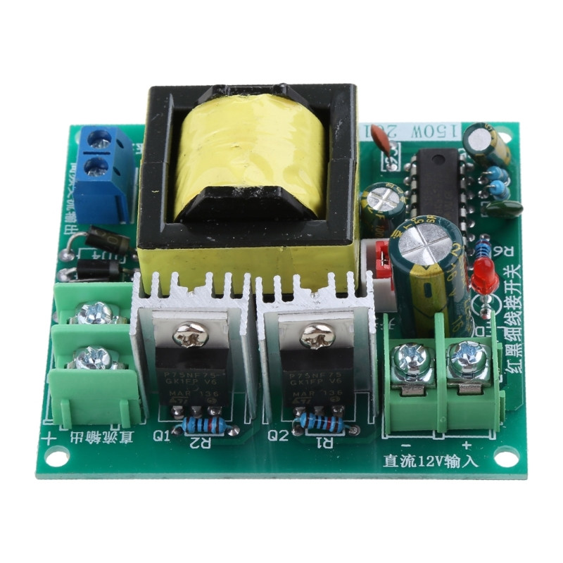 DC-AC konverter 12V kuni 110V 200V 220V 280V 150W Inverter Boost Board Dropship
