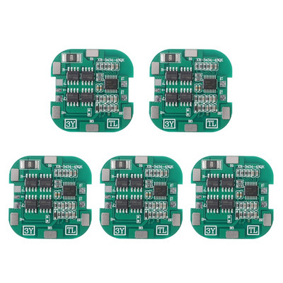 5 Pcs 4S BMS 8A 14.8V 18650 Li-Ion Lithium Battery Charge Board Square PCB Short Circuit Protection For Drill Motor