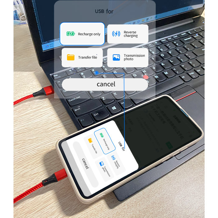 UpStep tipo c laidas Greito įkrovimo duomenų laidas įkroviklis USB laidas c skirtas Samsung s21 s20 A51 xiaomi mi 10 redmi 9s