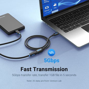 Καλώδιο επέκτασης αερισμού USB Καλώδιο επέκτασης USB 3.0 2.0 για έξυπνη τηλεόραση SSD Xbox One Laptop PC Επέκταση καλωδίου USB 3.0 γρήγορης ταχύτητας