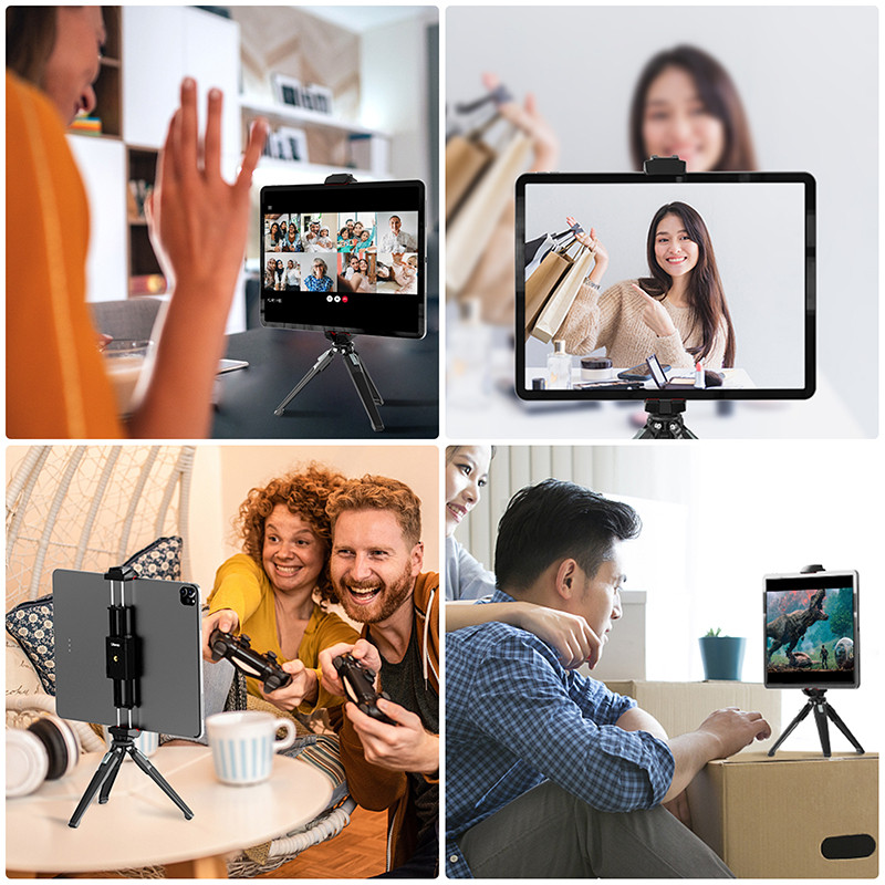 Ulanzi ST-29 statīva stiprinājums, universāls planšetdatora un tālruņa turētājam ar aukstuma apavu atbalstu horizontālai un vertikālai fotografēšanai