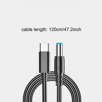 USB C Τύπος C PD έως 9V 12V 15V 20V 5,5x2,5mm Καλώδιο τροφοδοσίας για ασύρματο δρομολογητή Φορητός υπολογιστής LED ταινίας κάμερας CCTV