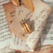 Retro stiliaus natų popierius INS Fotografija Fono dekoravimas Fotografavimo fonas „Pasidaryk pats“ papuošalų papuošalų priedai