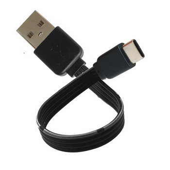 USB-C Τύπος C Αρσενικό Αριστερά Δεξιά Πάνω Κάτω Γωνία 90 μοιρών σε USB 2.0 Αρσενικό Καλώδιο δεδομένων USB Type-c Επίπεδο καλώδιο 0,1m/0,2m/0,5m/1m
