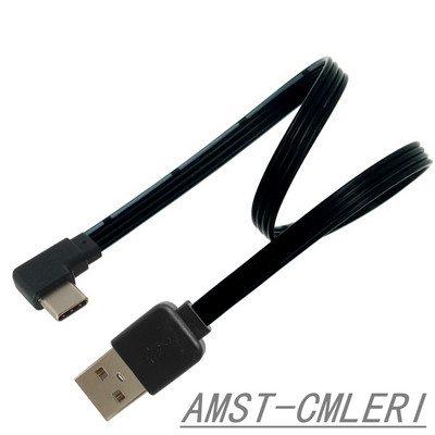 USB-C tip C muški lijevo desno GORE Dolje pod kutom od 90 stupnjeva na USB 2.0 muški podatkovni kabel USB tip-c ravni kabel 0,1 m/0,2 m/0,5 m/1 m