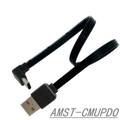 USB-C tip C muški lijevo desno GORE Dolje pod kutom od 90 stupnjeva na USB 2.0 muški podatkovni kabel USB tip-c ravni kabel 0,1 m/0,2 m/0,5 m/1 m