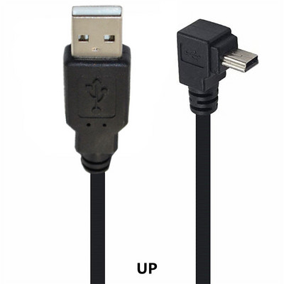 USB 2.0 tată la mini USB sus în jos Stânga drept unghi 90 de grade cablu 0,25 m 0,5 m 1,5 m 3 m pentru cameră MP4 tabletă
