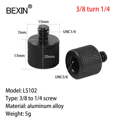 Kaamera tarvikute kruvi kiirvabastuskruvi 1/4 3/8 teisenduskruvi statiivi kinnitusadapteri kaamerakruvi dslr-kaamera monopoodi jaoks