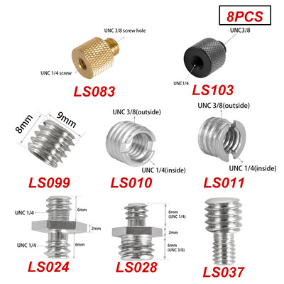 Kaamera tarvikute kruvi kiirvabastuskruvi 1/4 3/8 teisenduskruvi statiivi kinnitusadapteri kaamerakruvi dslr-kaamera monopoodi jaoks