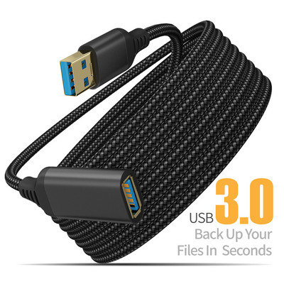 Cablu USB 3.0 impletit din nailon Cablu prelungitor USB barbat la femela Cablu de date Cablu prelungitor USB3.0 pentru PC TV Cablu prelungitor USB