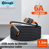 USB 3.0 kábelhosszabbító kábel 1 m/1,5 m vezetékes adatátviteli vonal, szupergyors adatátviteli hosszabbító kábel kijelző projektorhoz