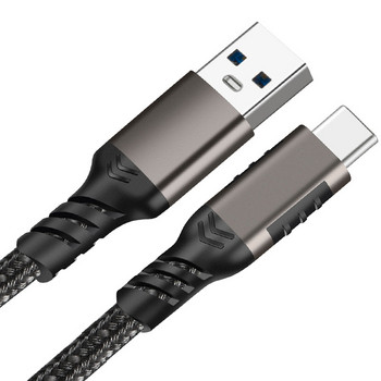 USB3.2 10Gbps Type C кабел USB A към Type-C 3.2 Пренос на данни USB C SSD кабел за твърд диск PD 60W 3A Quick Charge 3.0 кабел за зареждане