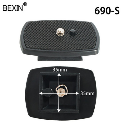 Dslr Quick Release Plate Ploča za kameru, adapter za glavu stativa s 1/4 vijkom za Yunteng Velbon 690 590 600 stativ za kameru