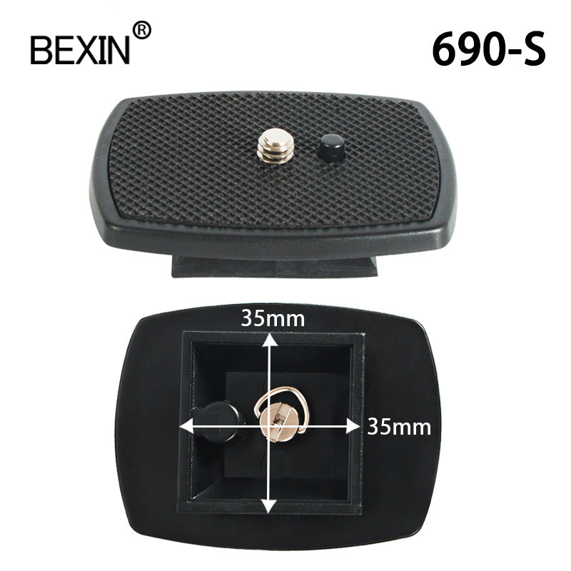Dslr Quick Release Plate Ploča za kameru, adapter za glavu stativa s 1/4 vijkom za Yunteng Velbon 690 590 600 stativ za kameru