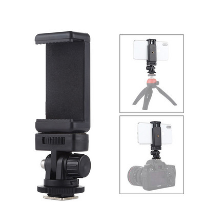 Kaamera Hot Shoe telefonihoidiku monitor Paindlik statiivi adapter külmakinnitusega iPhone`i jaoks Samsung Canon Nikon Sony DSLR kaamera