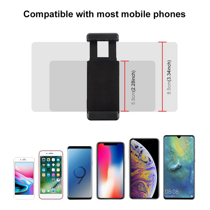 Kameras Hot Shoe tālruņa turētāja monitora elastīgais statīva adapteris ar aukstās kurpes stiprinājumu iPhone Samsung Canon Nikon Sony DSLR kamerai