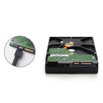 50cm SATA 3.0 III SATA3 Καλώδιο δεδομένων 7 ακίδων 6Gb/s Καλώδια SSD Καλώδιο δεδομένων σκληρού δίσκου HDD με έκδοση Premium με νάιλον (Λευκό) #8