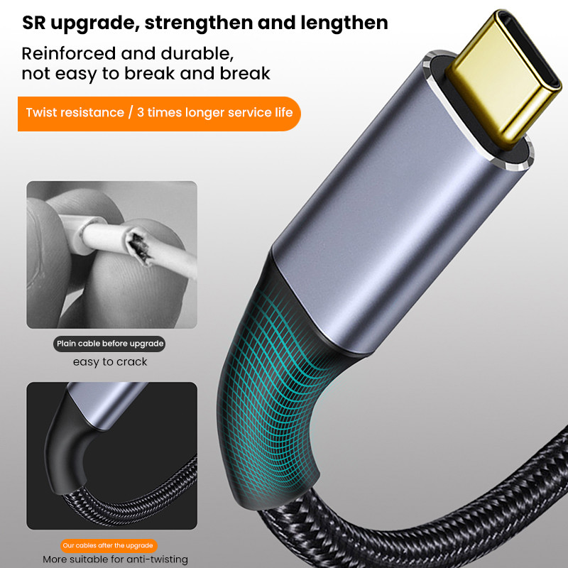 USB 3.1 hosszabbítókábel USB C PD100W 10 Gbps hosszabbító kábel dugasz-alj C típusú hosszabbító thunderbolt3 kábel MacBook Pro Xiaomihoz