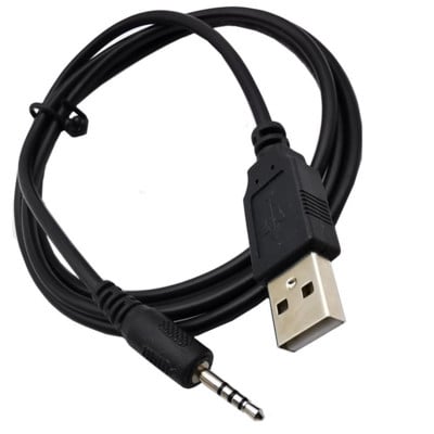 2,5 mm jauns USB lādētāja barošanas kabelis sinhronizācijai E40BT/E50BT austiņām J56BT S400BT S700 Viegli lietojams, izturīgs