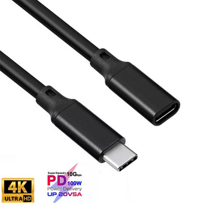 0,5M 1M 2M 3M 5M USB C ilgintuvo C tipo ilgintuvo laidas Thunderbolt 3, skirtas Nintendo Switch MacBook Pro Google Pixel 3 2