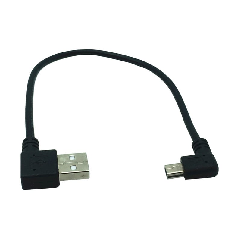 Mini USB kabel pod pravim kutom od 90 stupnjeva za MP3 Bluetooth punjač zvučnika Mini Usb kabel za napajanje Usb lijevi kut Mini kabel za punjenje