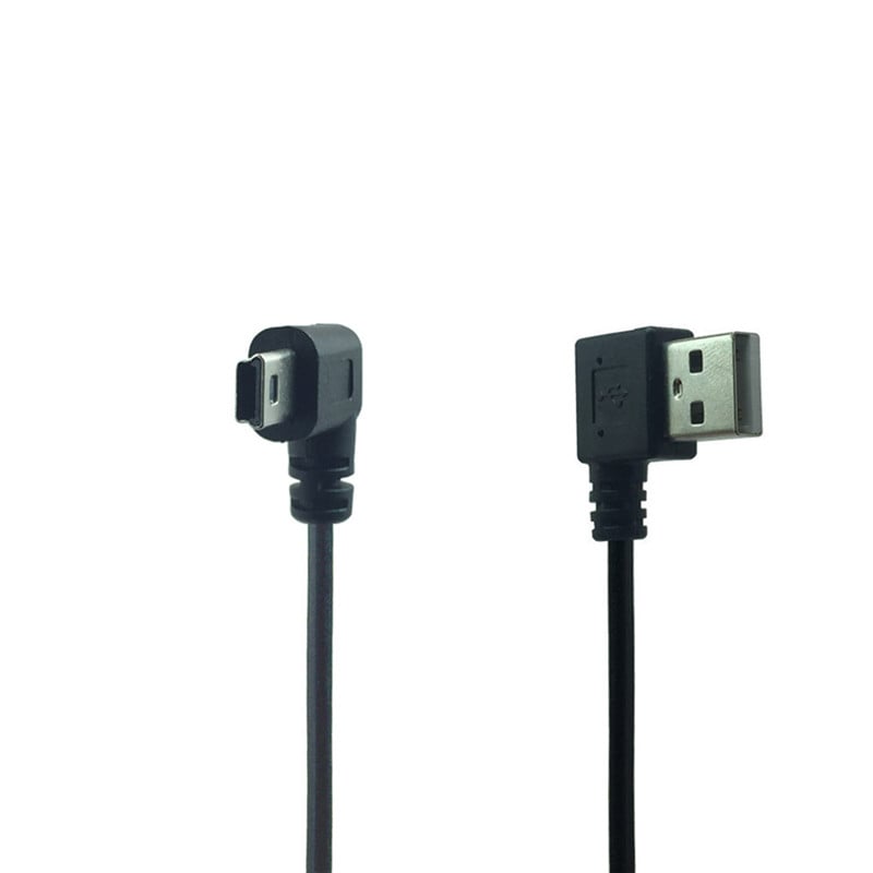 Mini USB kabel pod pravim kutom od 90 stupnjeva za MP3 Bluetooth punjač zvučnika Mini Usb kabel za napajanje Usb lijevi kut Mini kabel za punjenje