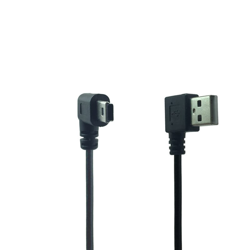 Mini USB kabel pod pravim kutom od 90 stupnjeva za MP3 Bluetooth punjač zvučnika Mini Usb kabel za napajanje Usb lijevi kut Mini kabel za punjenje