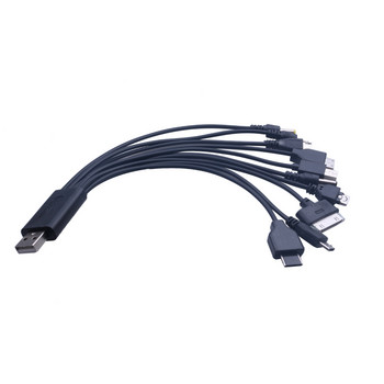 Elistooop 1PC 10 в 1 зарядно USB кабел за iPod Motorola Nokia Samsung LG Consumer Electronics Data Cables