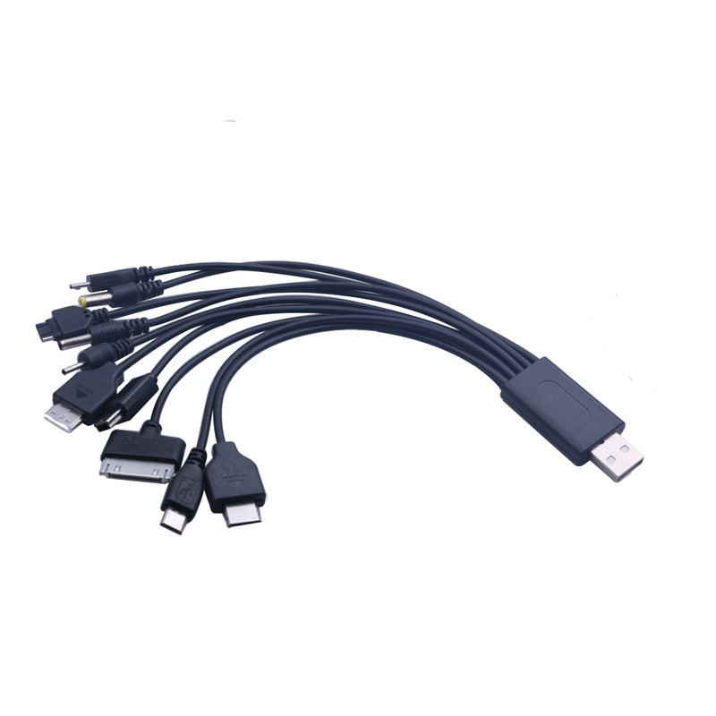 Elistooop 1PC Cablu USB pentru încărcător 10 în 1 pentru iPod Motorola Nokia Samsung LG Cabluri de date pentru electronice de consum