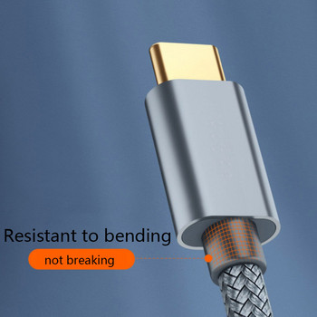 USB C към USB B 2.0 кабел за принтер, плетен скенер за принтер за Epson HP Canon Brother MacBook Pro Samsung MIDI Controlle кабел
