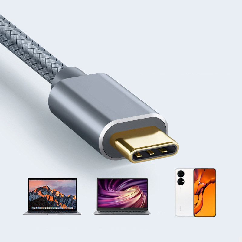 USB C - USB B 2.0 nyomtatókábel fonott nyomtatószkenner Epson HP Canon Brother MacBook Pro Samsung MIDI vezérlőkábelhez