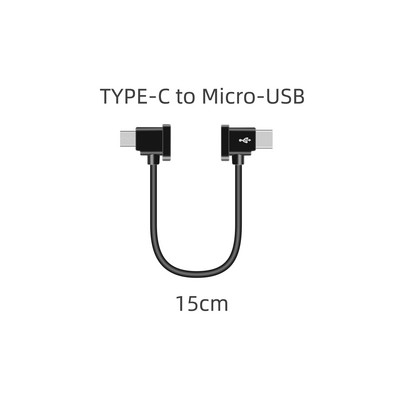 15cm/30cm podatkovni kabel za DJI Mini 2/Mavic air 2/Pocket 2/Osmo Pocket Type C to Lightning/Micro USB/Type C Line za telefon/tablet