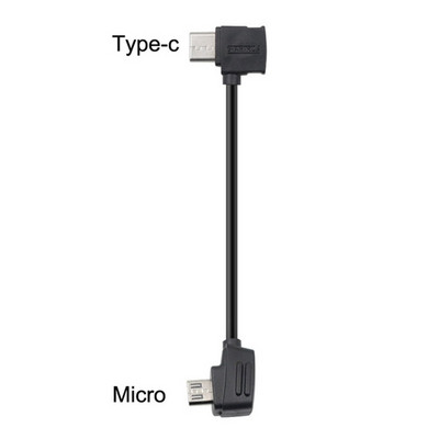 Micro USB Line Type-C OTG andmekaabel 10cm 30cm telefonilaud DJI Spark Mavic 2 Pro Zoom Air Spark kontrolleri tarvikud