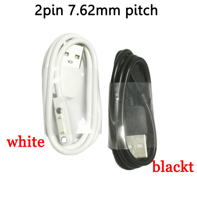 1vnt 2 kontaktų 7,62 mm išmaniojo laikrodžio laidas, apyrankės, magnetinis įkrovimo linijos laidas, 2 kontaktų magnetinio siurbimo įkrovimo avarinis atsarginis įkroviklis