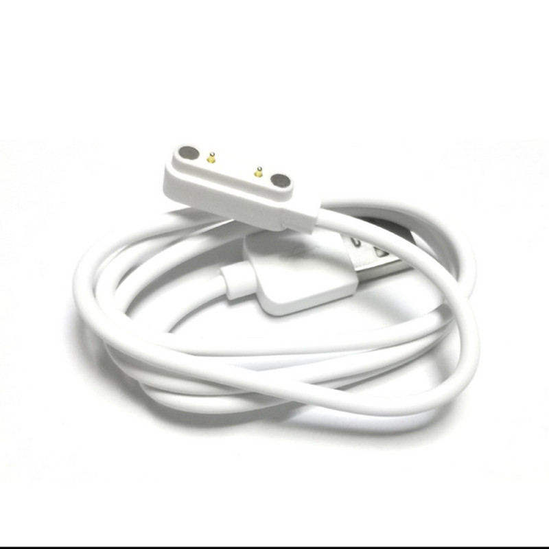 1vnt 2 kontaktų 7,62 mm išmaniojo laikrodžio laidas, apyrankės, magnetinis įkrovimo linijos laidas, 2 kontaktų magnetinio siurbimo įkrovimo avarinis atsarginis įkroviklis