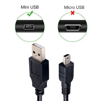 USB 2.0 Type-A към НАГОРЕ Надолу Наляво Право под ъгъл 90 градуса Mini USB Синхронизиране на данни Кабел за зареждане Кабел 0,25 м 0,5 м 1 м 1,5 м 3 м 5 м