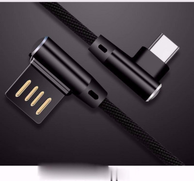 Dvostruko koljeno 90 stupnjeva Reverzibilni najlonski pleteni kabel za punjenje Brzi kabel za sinkronizaciju podataka Punjač za iphone Micro USB Type-C