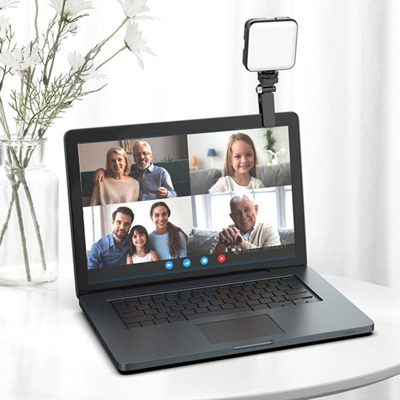 Videokonverentsi valgus sülearvuti mobiiltelefoni jaoks Selfie valgus mobiiltelefoni veebikaamera lamp otseülekande video valgustamiseks