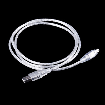 1,5M USB към IEEE 1394 4-пинов Firewire DV адаптерен кабел, конвертор за компютърна камера