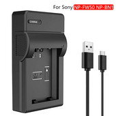 Skirta Sony NP-F550 NP-F750 NP-F970 NP FW50 NP-FW50 fotoaparato akumuliatoriaus įkroviklis NP BN1 NP-BN1 akumuliatoriaus įkroviklis