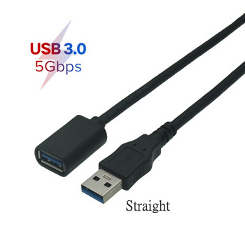 USB удължителен кабел коляно прав ъгъл къс кабел USB към мъжки към женски кабел за данни L-тип 3.0 къс USB диск клавиатура и мишка